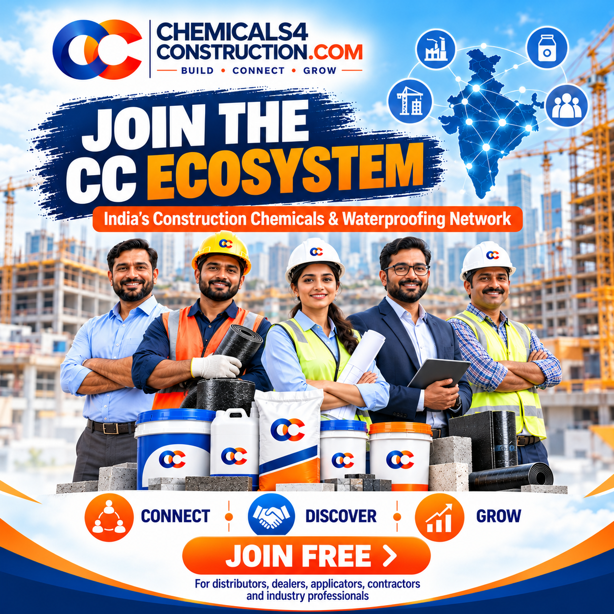 Free Join our Construction Chemicals Startup